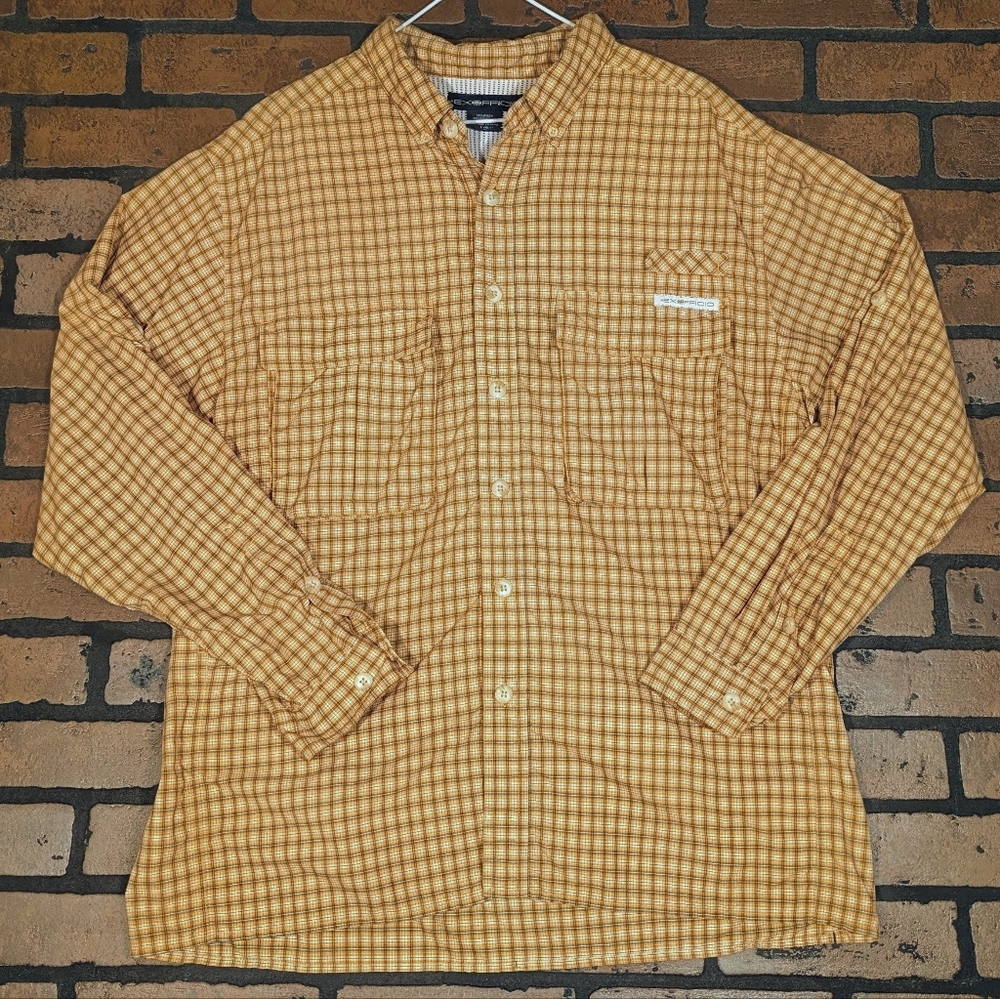 ExOfficio Men's L Technical Travel Button-Up‎ Shirt